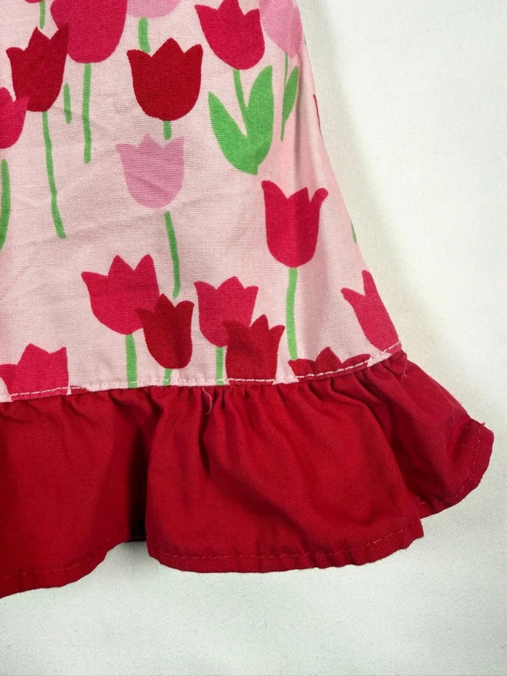 GYMBOREE Baby Girls' Too Cute Tulip Line Ruffle Cotton‎ Poplin Floral Dress 3-6M